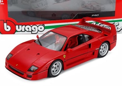 BBURAGO 1:18 Ferrari F40 - 1987 (red) BU16023R