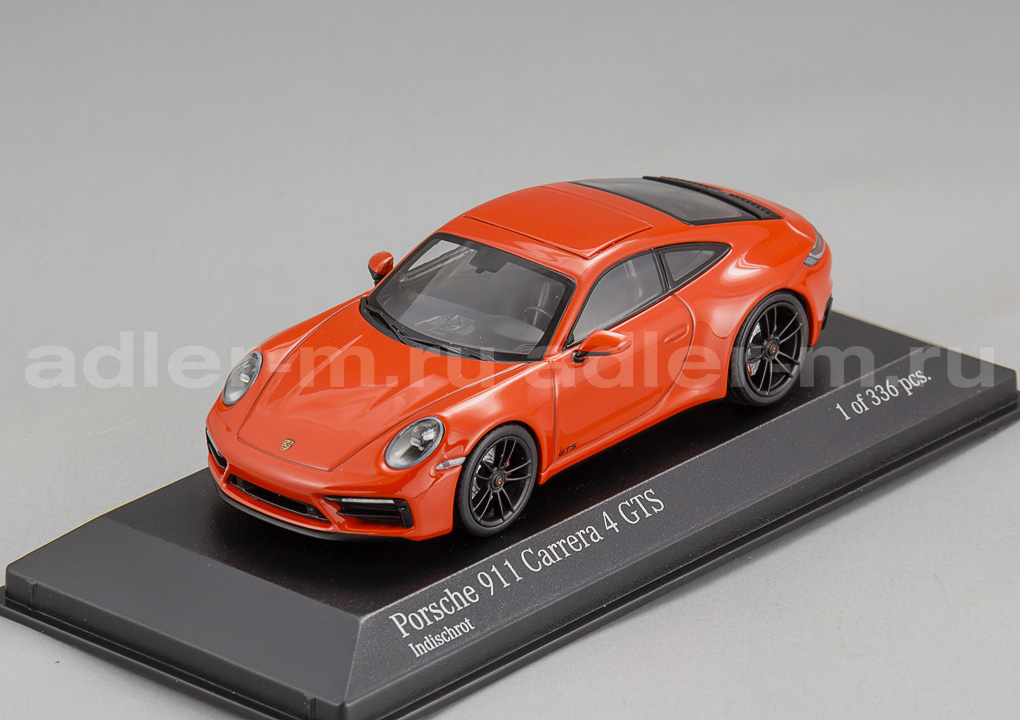 MINICHAMPS 1:43 Porsche 911 (992) Carrera 4 GTS - 2019 (red) 410063000