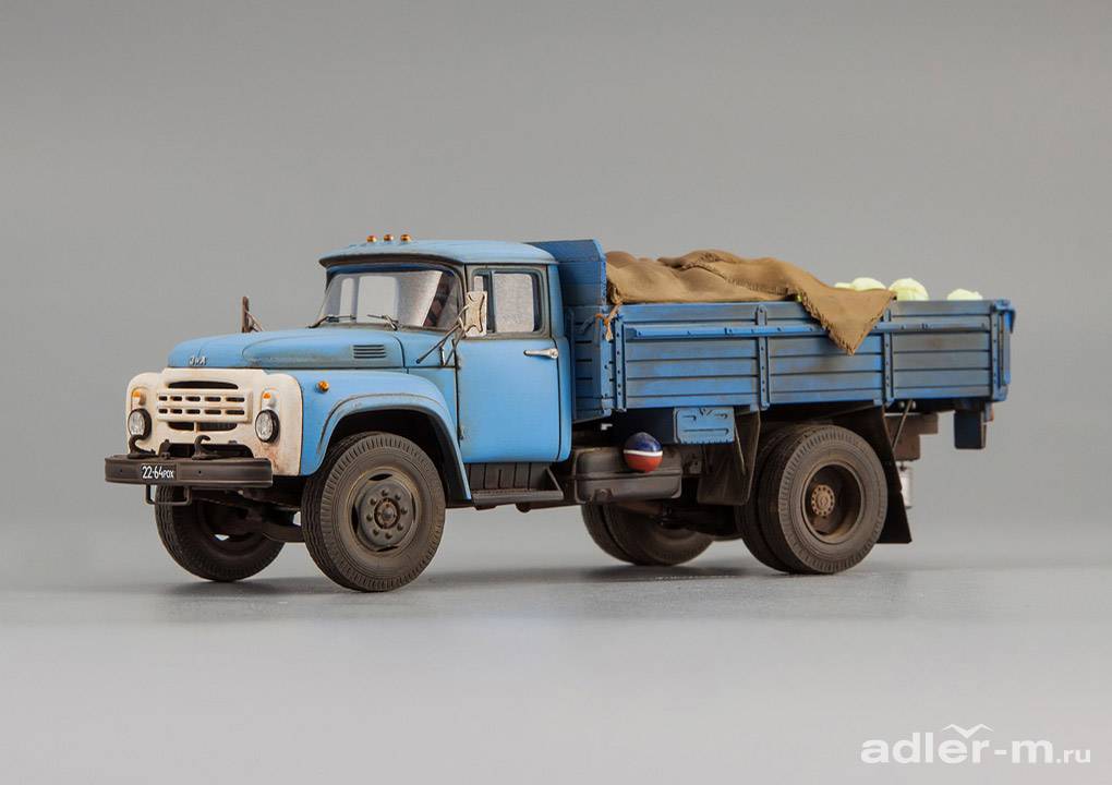САРЛАБ 1:43 Московский автомобиль 130 бортовой с капустой, эксклюзивная серия "Урожай" (состаренный) SL-97S6