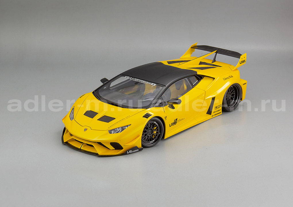 AUTOART 1:18 Lamborghini Huracan GT Liberty Walk LB Silhouette (met yellow) 79127