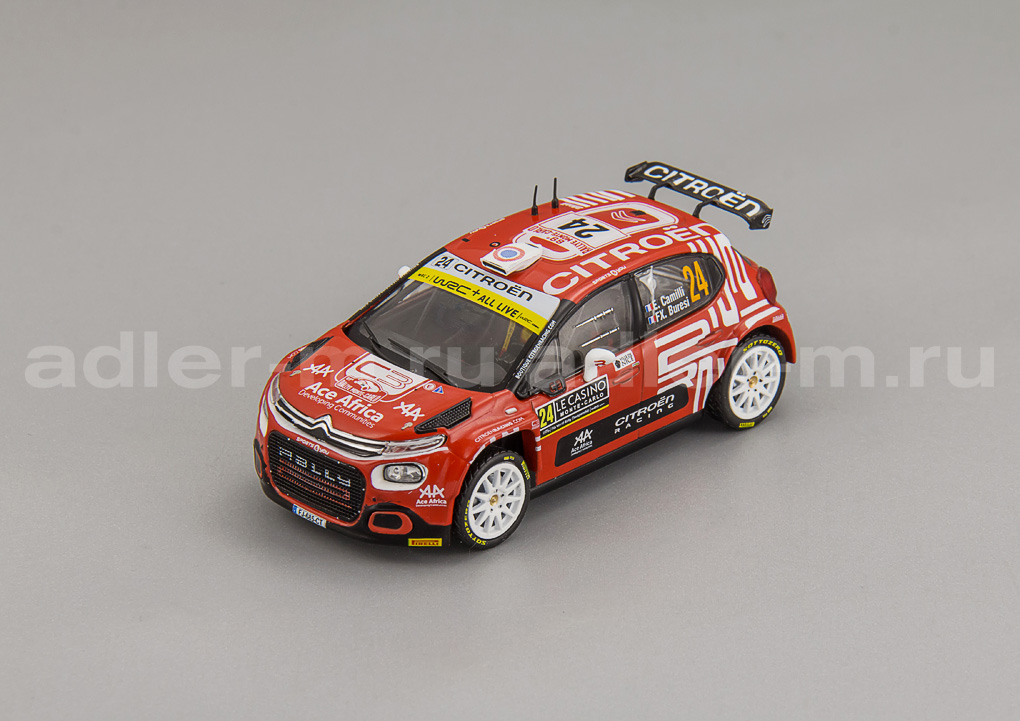 IXO 1:43 Citroen C3 Rally 2 #24 Camilli/Buresi 10 место Rally Monte Carlo 2021 RAM791