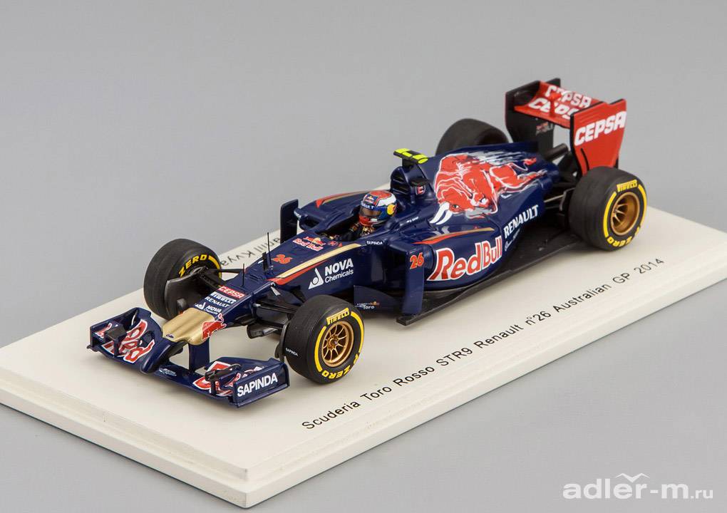 SPARK 1:43 Scuderia Toro Rosso STR9 #26 9th Australia GP 2014 Daniil Kvyat S3084