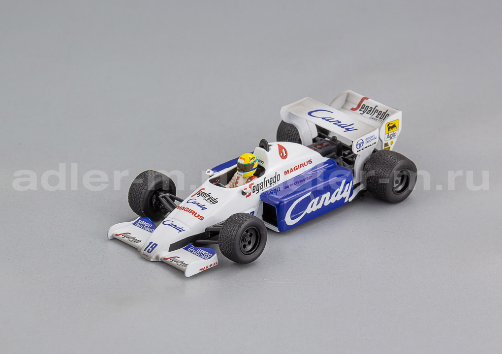 MINICHAMPS 1:43 Toleman Hart TG184 2nd place Monaco GP 1984 A. Senna (dirty version) 540843399