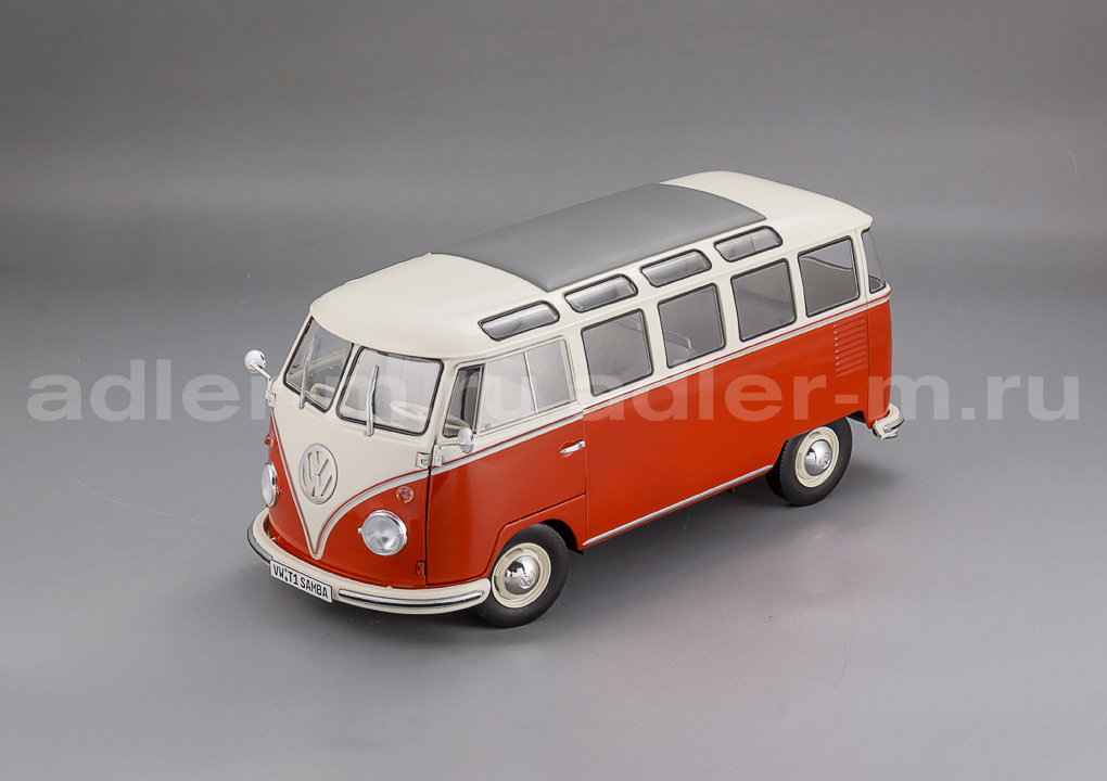SOLIDO 1:18 Volkswagen T1 Samba 1962 (red/white) S1813402