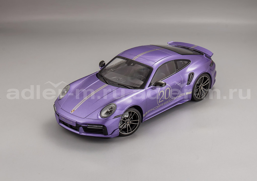 MINICHAMPS 1:18 Porsche 911 (992) Turbo S Coupe Sport Design - 2021 (viola) 155069174