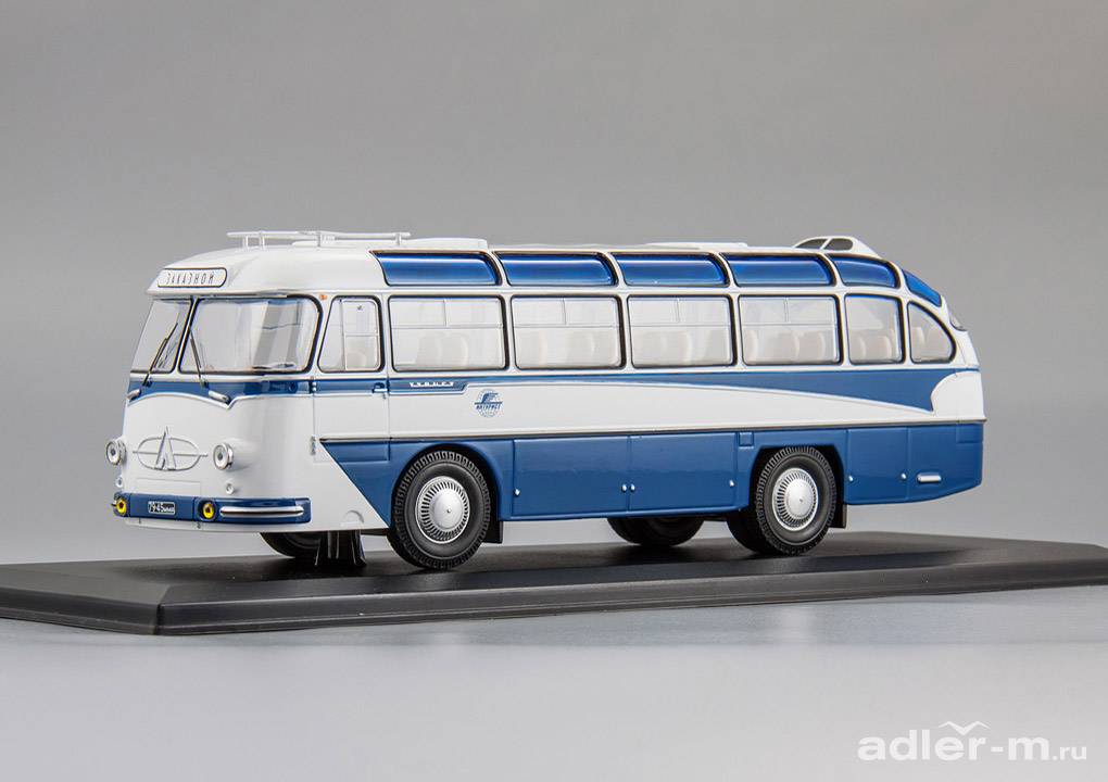CLASSICBUS 1:43 ЛАЗ 697Е Турист (бело-синий, эмблема Интурист) 04009В