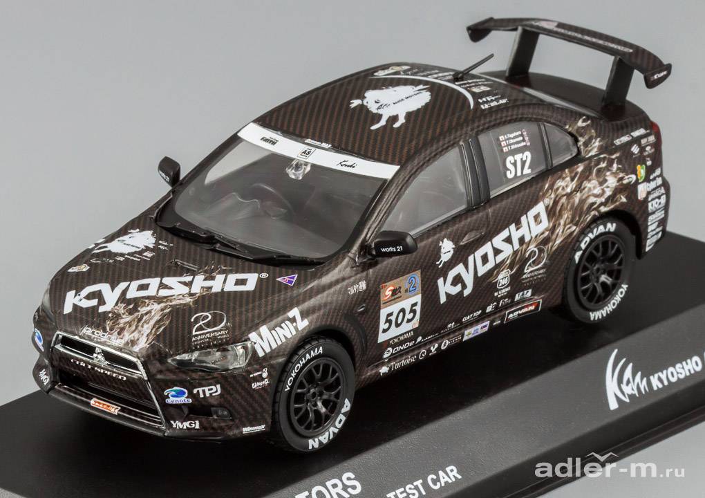 KYOSHO 1:43 Mitsubishi Lancer Evolution X Test Car (KYOSHO Alice Motors) 03495T