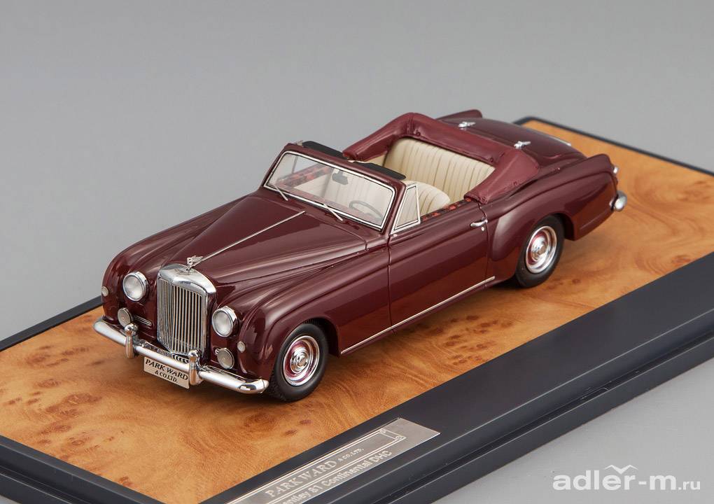 MATRIX 1:43 Bentley S1 Continental Park Ward Drophead 1956 (maroon) MX10201-041