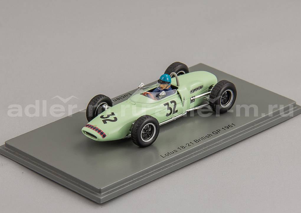 SPARK 1:43 Lotus 18-21 #32 British GP 1961 Lucien Bianchi S7446