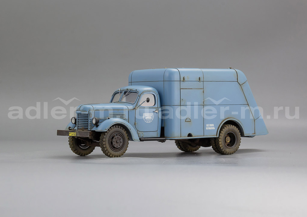 САРЛАБ 1:43 Автомобиль для уборки мусора МС-2 на шасси ЗИС-150 ,1950г. (одноцветный, со следами экспл.) SL-234-1