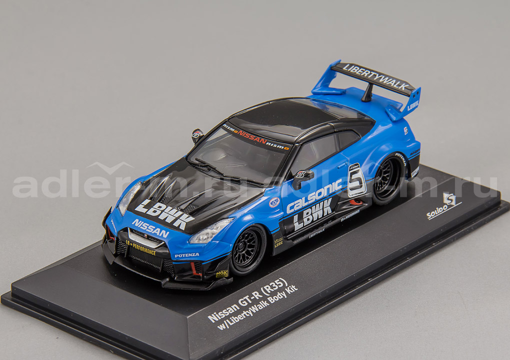 SOLIDO 1:43 Nissan GT-R (R35) LB Silhouette "CALSONIC" S4311202
