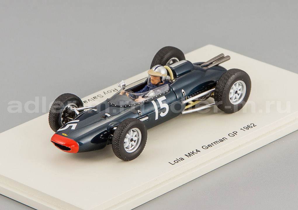 SPARK 1:43 Lola MK4 #15 German GP 1962 Roy Salvadori S4268