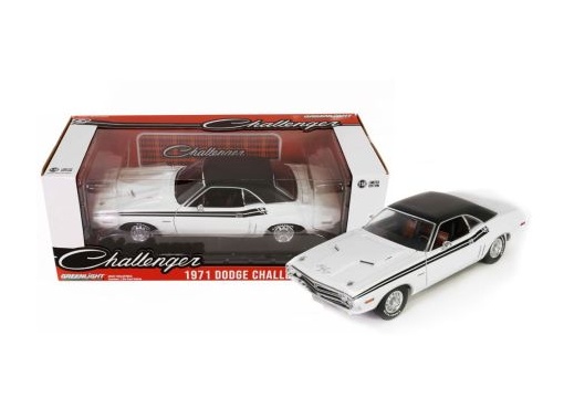 GREENLIGHT 1:18 Dodge Challenger R/T - 1971 (bright white) 13668