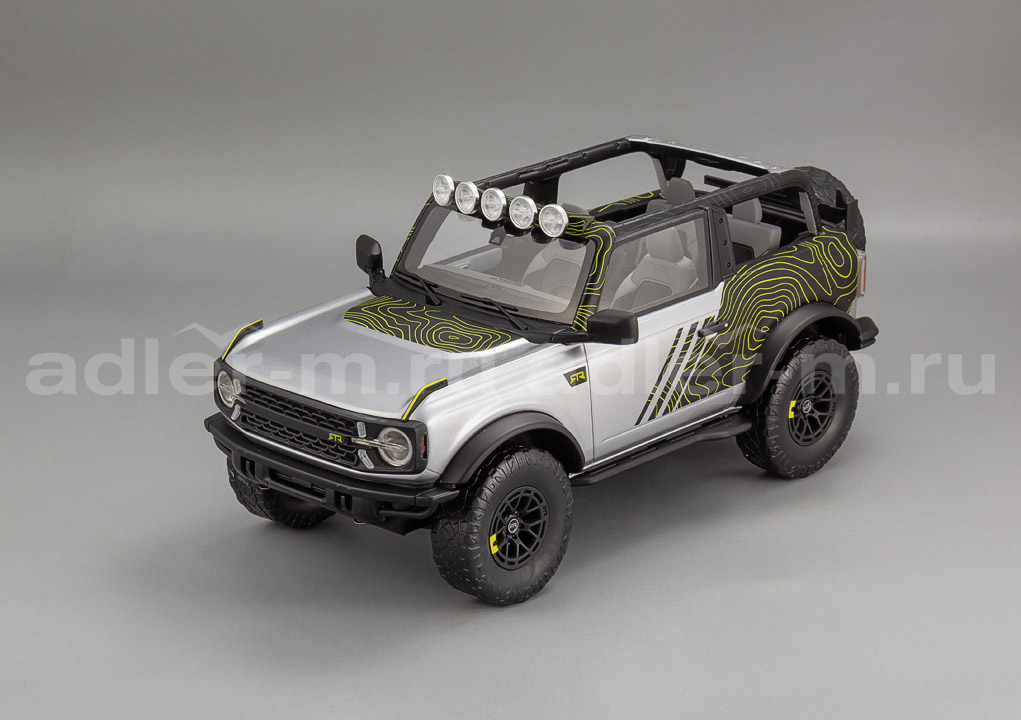 GT SPIRIT 1:18 Ford Bronco RTR - 2022 (iconic silver) GT404