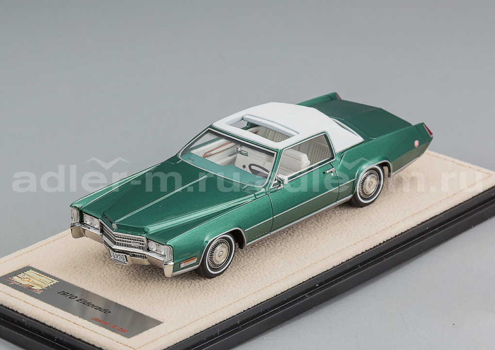 GLM (STAMP MODELS) 1:43 Cadillac Eldorado Biarritz - 1970 (nottingham green firemist) STM70001