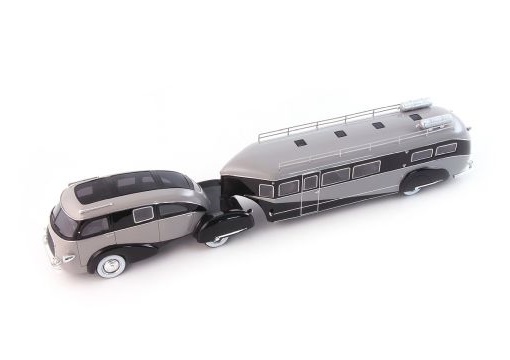 AUTOCULT 1:43 Zephir Land Yacht (USA 1936) (gray-black) ATC09023-2