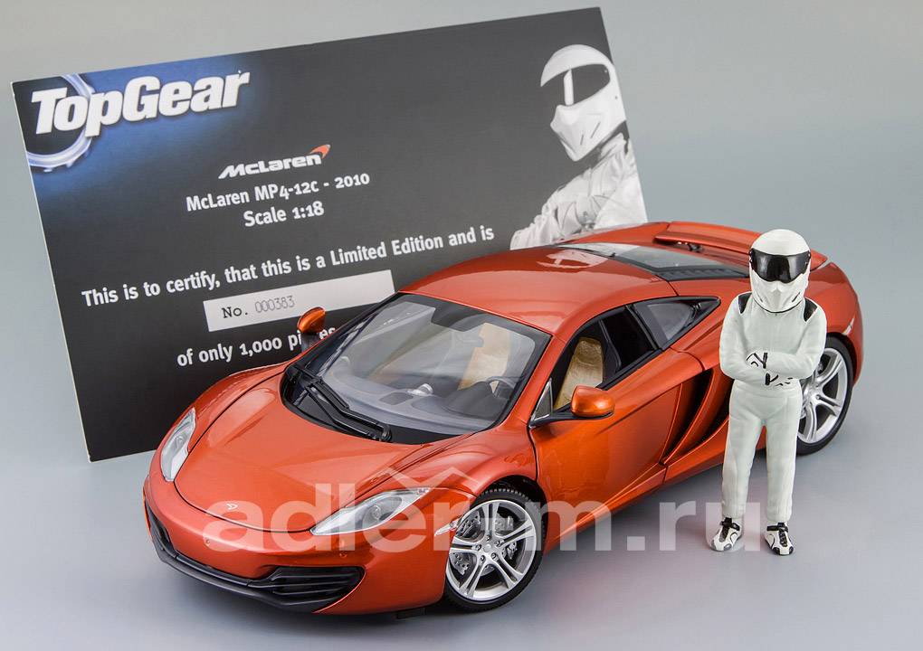 MINICHAMPS 1:18 McLaren MP4-12C 2011 "Top Gear" (orange) 519101330