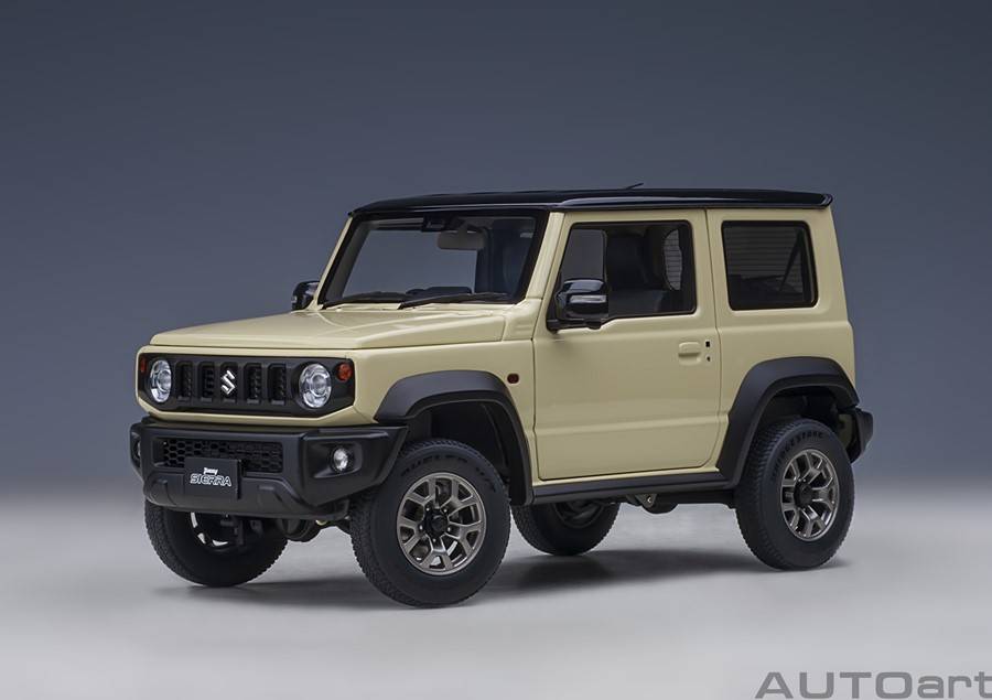 AUTOART 1:18 Suzuki Jimny Sierra (JB74) (ivory / black roof) 78510