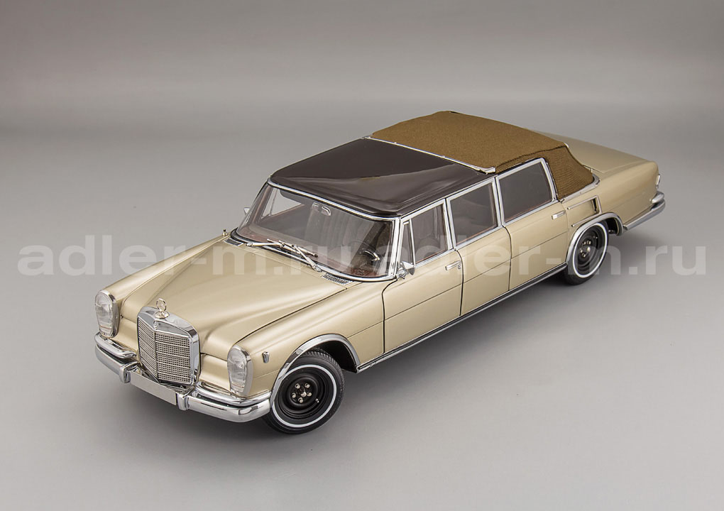 CMC 1:18 Mercedes-Benz 600 Pullman Landaulet with fixed softtop (two-tone finish beige/brown) M-217