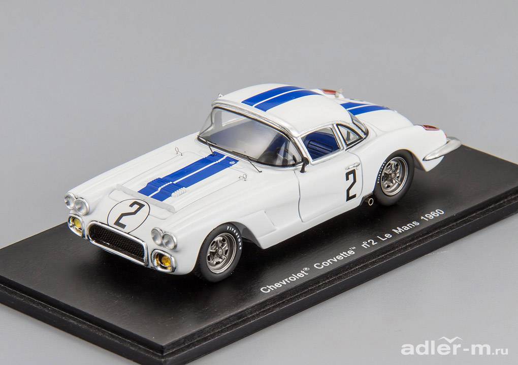 SPARK 1:43 Chevrolet Corvette #2 LM 1960 Richard Thompson - Freddy Windridge S1538