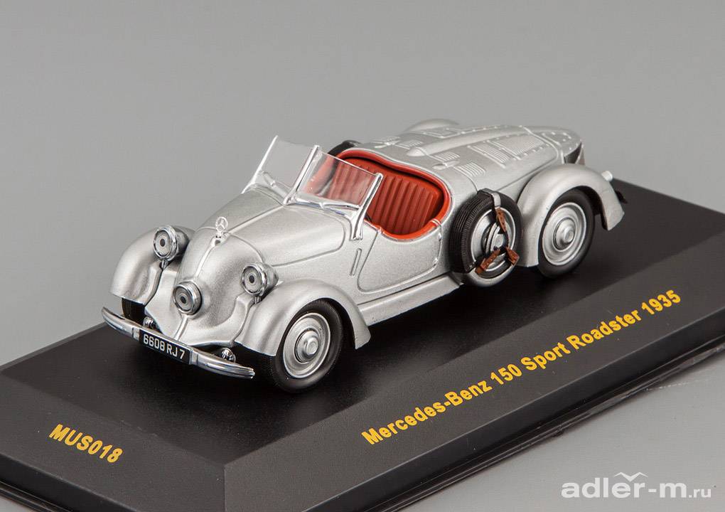 IXO 1:43 Mercedes-Benz 150 Sport Roadster 1935 (silver) MUS018