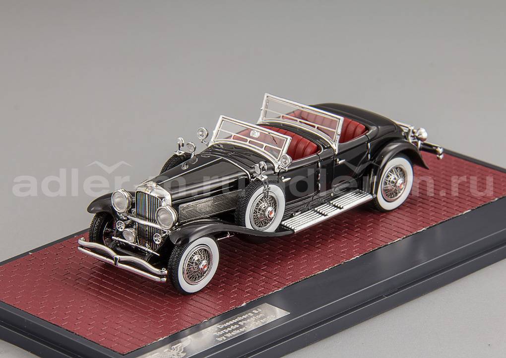 MATRIX 1:43 Duesenberg SJ 2608 J-582 Torpedo Pheaton Walker La Grande - 1930 (black) MX40406-051