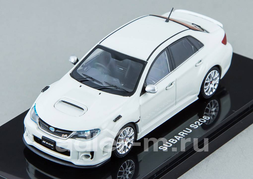 EBBRO 1:43 Subaru Impreza WRX STI S206 2011 (white) 44782
