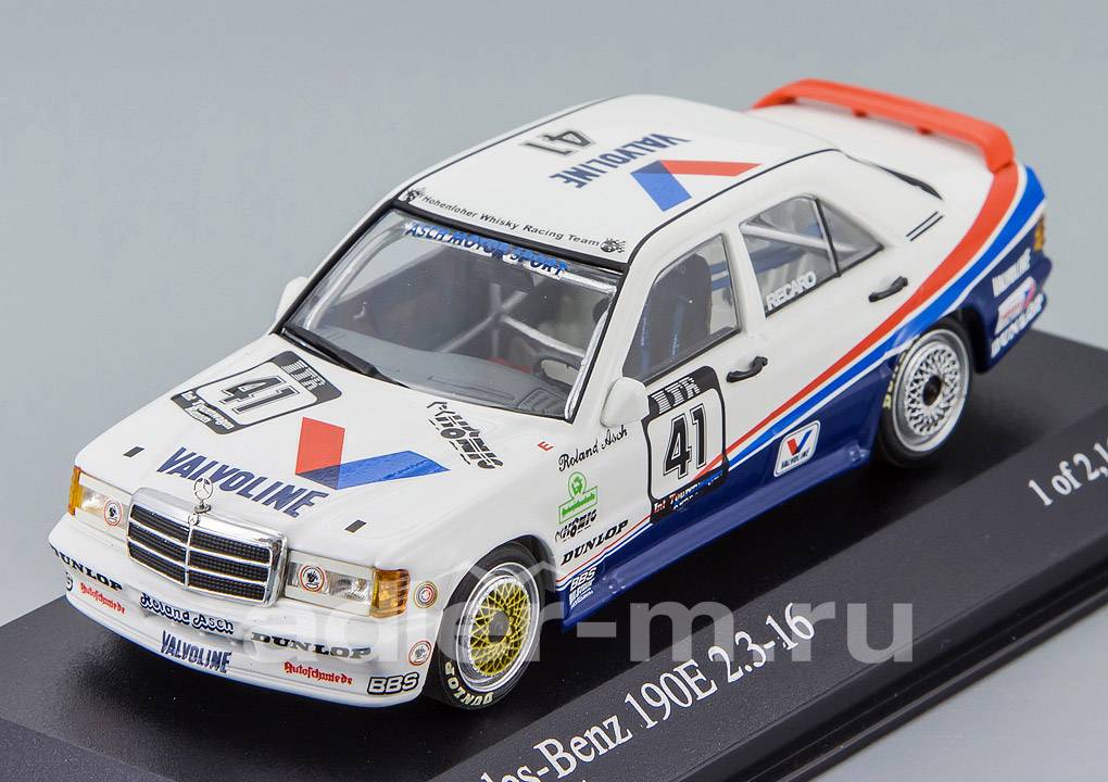 MINICHAMPS 1:43 Mercedes-Benz 190E 2.3-16 "Valvoline" Team BMK Motorsport - DTM 1988 R. Asch 400883541