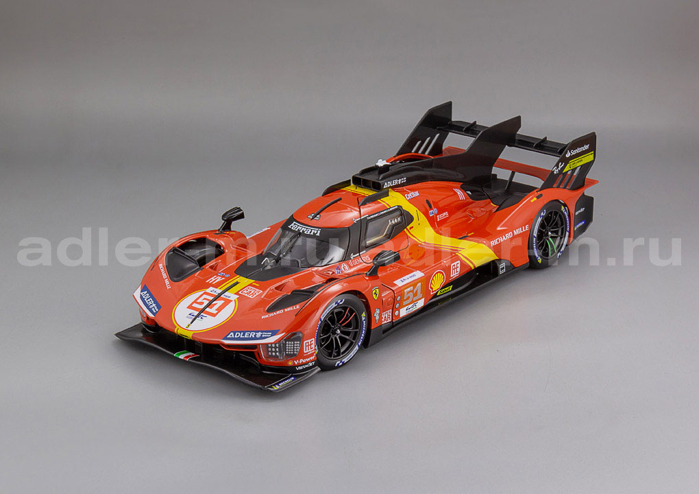 BBURAGO 1:18 Ferrari 499P 3.0L Turbo V6 Team Ferrari AF Corse #51 Winner LM 2023 Guidi - Calado - Giovinazzi BU16301-51