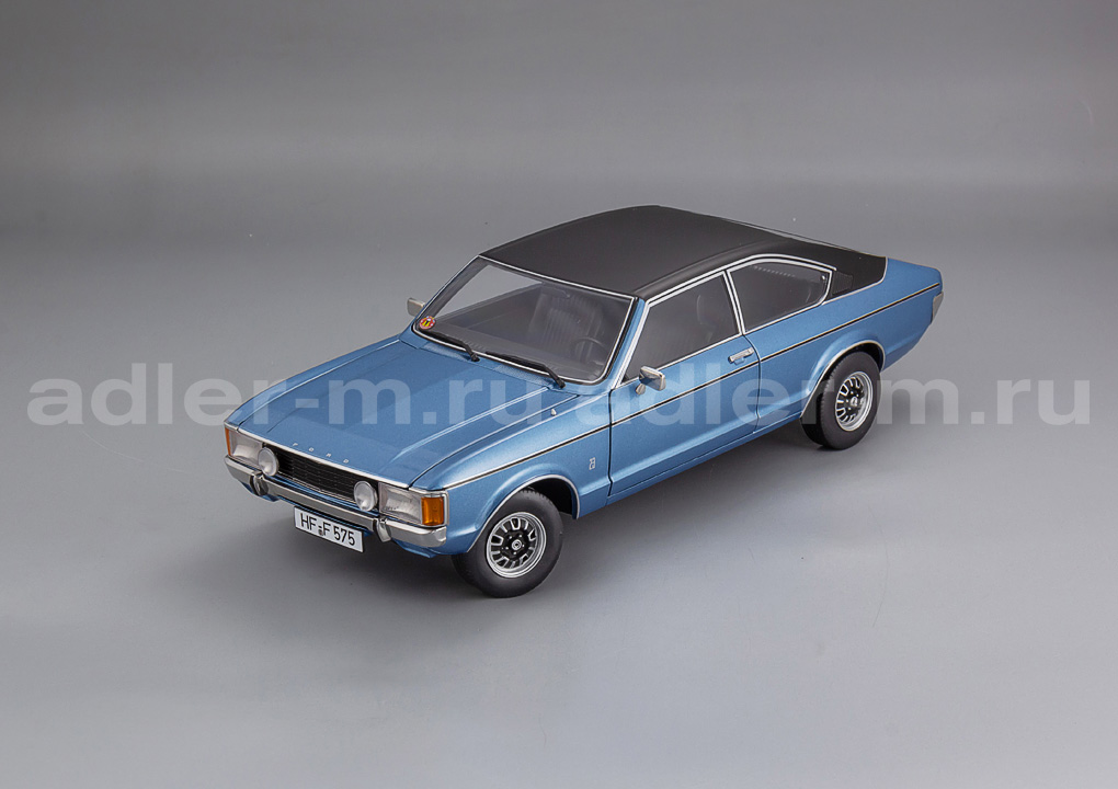 TOURING 1:18 Ford Granada L Coupé (light blue met. / black) 18080002