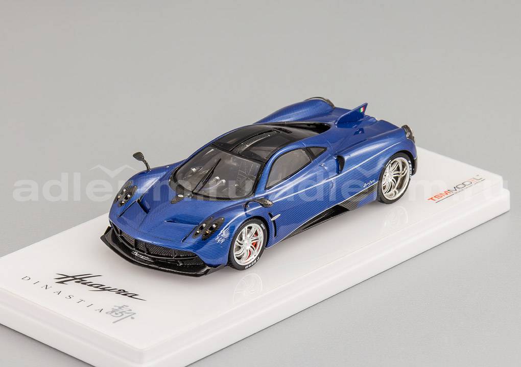TRUESCALE MINIATURES 1:43 Pagani Huayra Dinastia Baxia "Water Dragon" (blue carbon) TSM430119