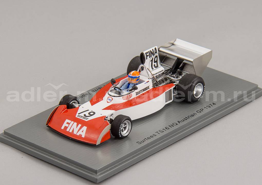 SPARK 1:43 Surtees TS16 #19 NQ Austrian GP 1974 Jean-Pierre Jabouille S9662