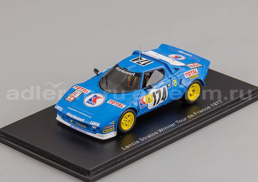 SPARK 1:43 Lancia Stratos #174 Winner Tour de France 1977 B. Darniche - A. Mahé S9097