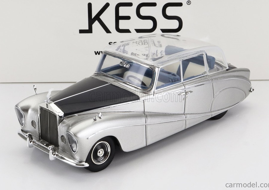 KESS SCALE MODELS 1:43 Rolls-Royce Silver Wraith Perspex Top Saloon (1964) for Movie Joy House (silver / blue) KE43049052