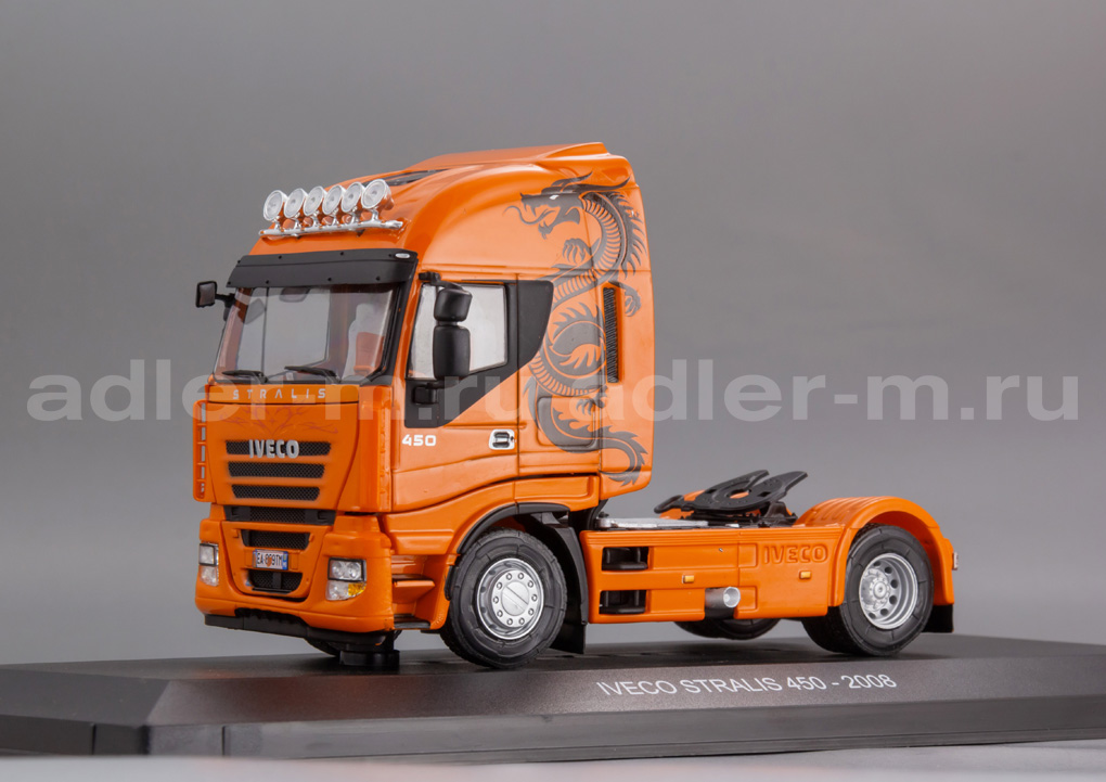 HACHETTE 1:43 Iveco Stralis 500 - 2008 (orange with decor) G1470012