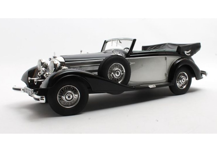 CULT SCALE MODELS 1:18 Mercedes 540K Cabriolet B - 1936 (black/silver) CML184-3