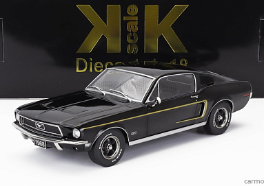 Ford 1:18 Ford Mustang GT Fastback - 1968 (black) KKDC181393
