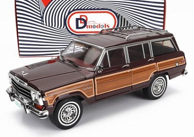 Jeep 1:18 Jeep Grand Wagoneer - 1989 (bordeax / wood) DD00110