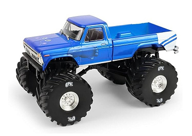 Ford 1:43 Ford F-250 Monster Truck "Buck Truck" "Garbage Pail Kids 40th Anniversary" Bigfoot 1976 (blue) 88062