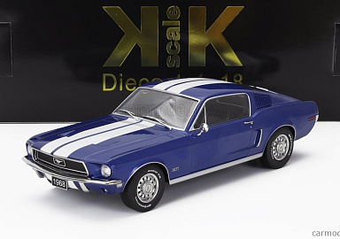 Ford 1:18 Ford Mustang GT Fastback - 1968 (blue met.) KKDC181394
