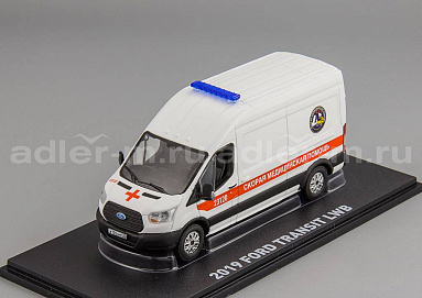 Ford 1:43 Ford Transit "Скорая Медицинская Помощь" г.Санкт-Петербург 2020 (УЦЕНКА!) VVM120-DIS