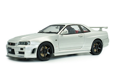 Nissan 1:18 Nissan Skyline R34 GT-R (silver met) S1804312