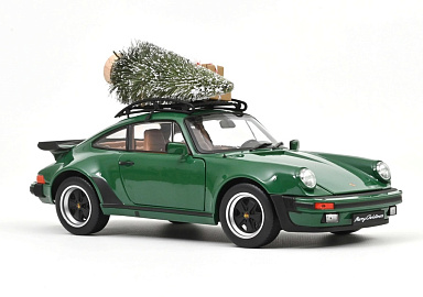 Porsche 1:18 Porsche 911 Turbo 3.3 (930) "Christmas Edition" (Ёлка и подарки на крыше) - 1980 (Green Christm 187669
