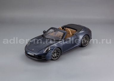 Porsche 1:18 Porsche 911 (992) Carrera Cabriolet - 2025 (Yachting-blue met) 187180