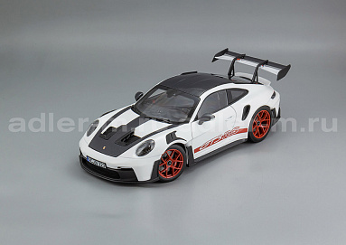 Porsche 1:18 Porsche 911 GT3 RS Weissach Pack (992) - 2022 (White/Black/Pyro Red) 187373