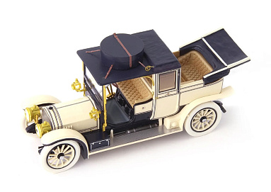 Mercedes 1:43 Mercedes 38/70PS Kettenwagen "Kaiser Wilhelm II" (открытый) (Germany 1911) (ivory) ATC01025-2