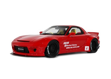 Mazda 1:18 Mazda RX7 (FD3S) Rocket Bunny Aero (V1) - 2025 (red) OT1337