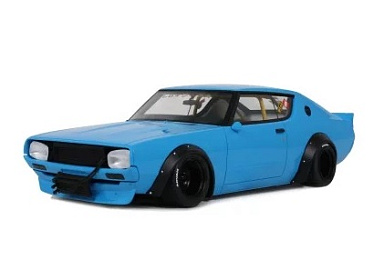 Nissan 1:18 Nissan Skyline 2000 GT-R (KPGC110) by LB-Works - 2024 (blue) OT1210