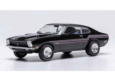 Ford 1:43 Ford Maverick - 1974 (Black/Stripes) CLC624