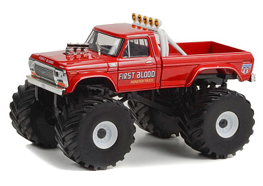 Ford 1:43 Ford F-250 Monster Truck "First Blood" Bigfoot 1978 (колеса 66 дюймов) (red) 88052